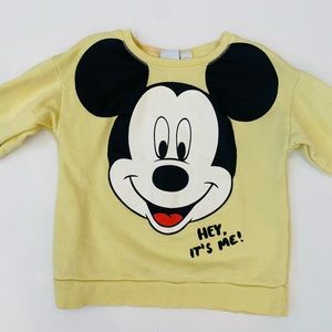GUC ZARA MICKEY MOUSE DISNEY BABY SWEATSHIRT, SIZE 3-4 YEARS
